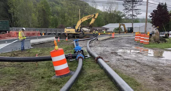 HDPE water supply pipe