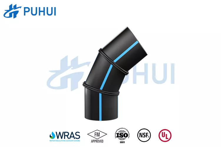 HDPE Segmented 45 Degree Bend