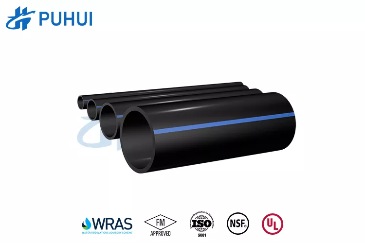 HDPE Blue Stripe Fire Pipe