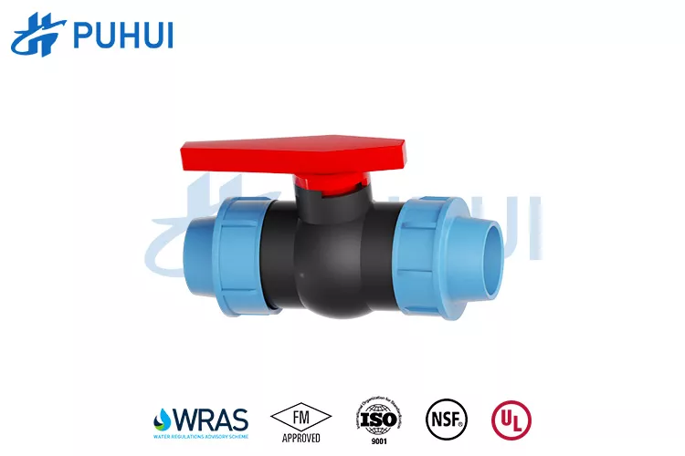 PP Compression Ball Valve1