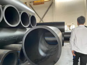 Indonesian fertilizer plant uses 1600mm outer diameter SDR 17 HDPE pipe (2)